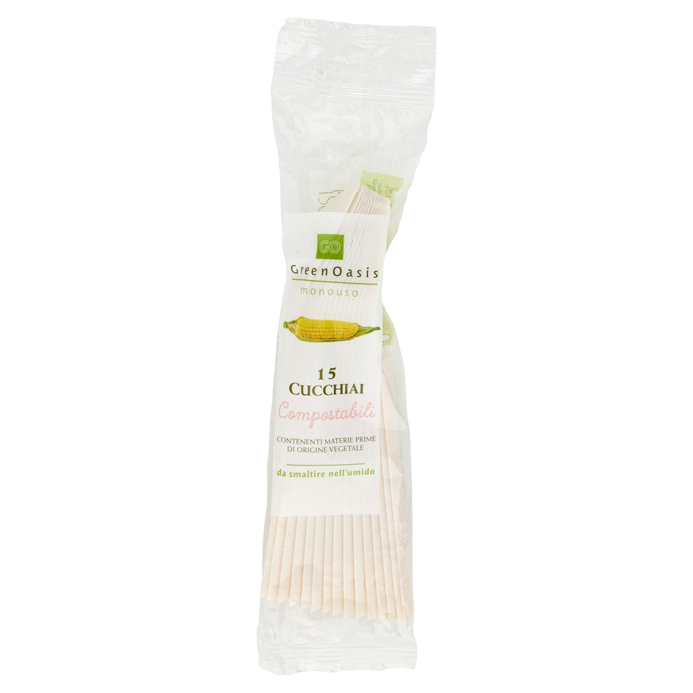 15 Cucchiai Compostabili Green Oasis